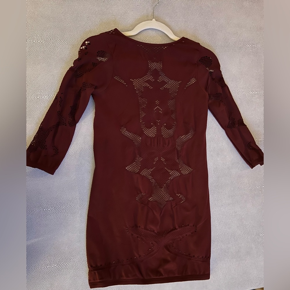 Free People Intimate Maroon Cutout Dress Women’s Medium/Large